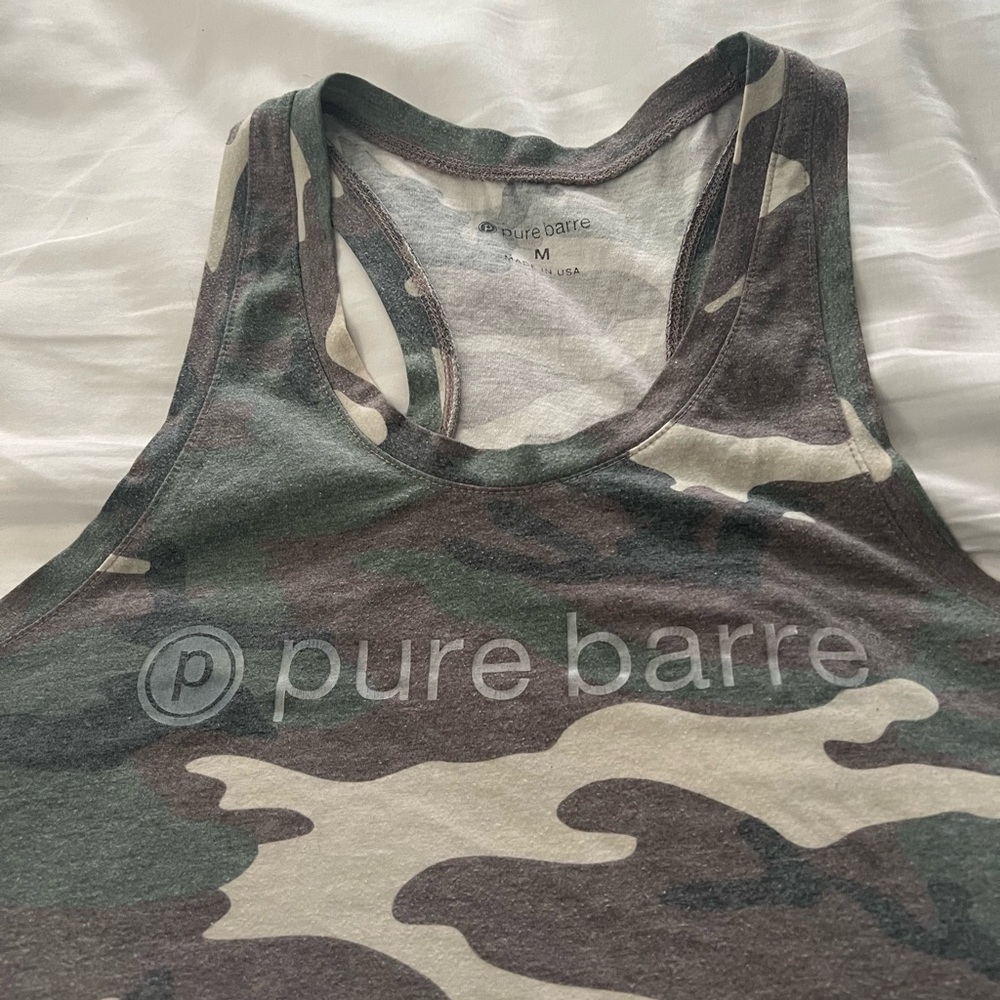 Pure barre camo tank
